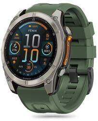 Tech-Protect szilikon szíj Garmin Fenix 5X / 5X Plus / 6X / 6X Pro / 7X / 8 (51 mm) készülékhez - zöld
