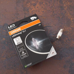 OSRAM LEDriving SLT teherautó C5W LED, 24V, 5800 K hideg fehér fény, SV8.5-8 foglalattal, ≙ C5W, beltéri és jelzőfényhez, 6436DWP-1BL, 1 darab/csomag (6436DWP-1BL)