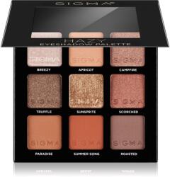 Sigma Beauty Eyeshadow Palette Fiery szemhéjfesték paletta 9 g