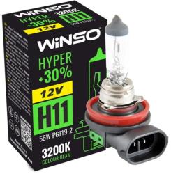 Carguard Bec Halogen Winso Hyper +30% H11 - 12V, 55W PGJ19-2 3200K (712810)