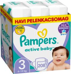 Pampers Active Baby 3 Midi (208 db) - egyhavi csomag
