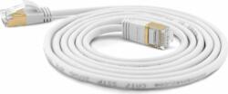 Wantec SSTP CAT7 Patch kábel 0.2m - Fehér (7114)