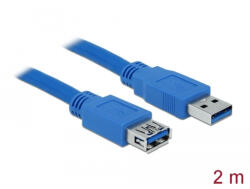 Delock 2m kék USB 3.0-s hosszabbító kábel (Delock)