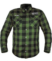 W-TEC Black Heart Motoros ing W-TEC Black Heart Rattlesneak zöld-fekete kockás 4XL