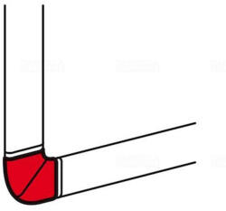 Legrand 033747 DLP padlószegély kanyarelem 80x20mm csatornához (033747)