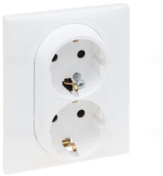 Legrand Niloé Step fehér 2x2P+F csatlakozóaljzat (rugós) biztonsági zsaluval 863122 Legrand (863122)