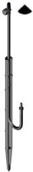 Antelco Mikro szórófej száron Idra Spike 310 mm 90° (1201642)