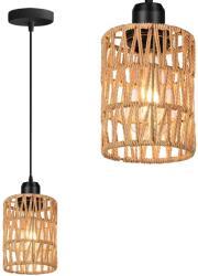 Toolight Toollight Boho, függesztett mennyezeti lámpa 1xE27 APP1622-1CP, barna-fekete, OSW-05681 (OSW-05681)