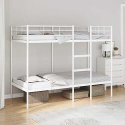 vidaXL fehér acél emeletes ágy matrac nélkül 80 x 200 cm (42000327)