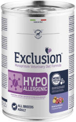 Exclusion Veterinary Diet Hypoallergenic Boar & Potato konzerv kutyának 400g - vetpluspatika