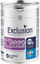 Exclusion Veterinary Diet Hypoallergenic Fish & Potato konzerv kutyának 400g - vetpluspatika
