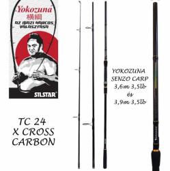 SILSTAR yokozuna senzo carp 3/3, 5 390 cm bojlis horgászbot (SY66395) - epeca