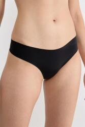 Sloggi 2 pack Tanga fără cusătură Sloggi Zero Microfibre Hipstring negru, S