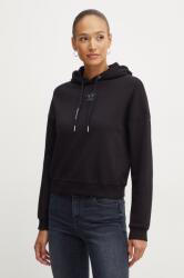 Giorgio Armani felső fekete, női, nyomott mintás, kapucnis, XW000007 AF10172 - fekete M