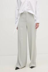 Calvin Klein nadrág női, szürke, magas derekú széles, K20K207876 - szürke 42