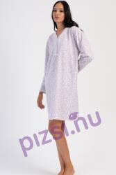 Vienetta Hosszú ujjú flanel gombos női hálóing (NHI5687 2XL)