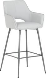 Carmen Бар стол telford 2 силиконова кожа - сив 67 (3521319)