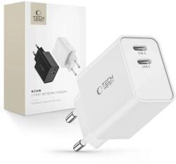 Tech-Protect Incarcator de retea 2x USB Type-C PD 35W Alb