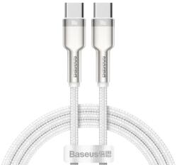 Baseus Cablu Date si Incarcare Baseus USB-C - USB-C Cafule Metal Series 100W 1m Alb