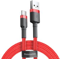 Baseus Cablu Date si Incarcare Baseus USB-A - USB-C Cafule 18W 2m Rosu