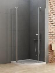 NEW TRENDY New Soleo cabină de duș 80x80 cm semicircular crom luciu/sticlă transparentă K-0415 (K0415)
