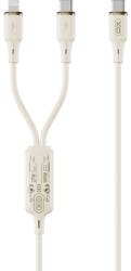 XO Design Cablu Incarcare XO Design USB-C - Lightning / USB-C NB-Q262 100W 1.2m Bej