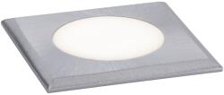 Paulmann 94366 Floor Kültéri Beépíthető Lámpa, Négyzet, Felületbe Süllyeszthető, Rozsdamentes Acél (Inox), 3000K Melegfehér, Beépített LED, 210 lm, IP65