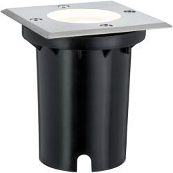 Paulmann 93993 Floor Kültéri Beépíthető Lámpa, 115 Mmx115 Mm, Négyzet, Talajba Süllyeszthető, Szálcsiszolt, 3000K Melegfehér, Gu10 Foglalat, 230 lm, IP67
