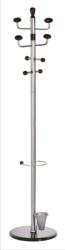 Alco Cuier metalic argintiu cu accesorii negre, 180/38cm, Alco (AL-2801)