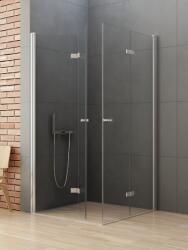 NEW TRENDY New Soleo zuhanykabin 90x80 cm négyszögletes króm fényes/átlátszó üveg D-0148A/D-0153A (D0148A/D0153A)