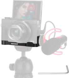 NEEWER Kamera Fém Bővítő Talplemez / L Bracket - Vakupapucs Cold Shoe adapter (10102331)