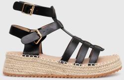 Answear Lab espadrilles fekete, platformos - fekete Női 41 - answear - 6 790 Ft