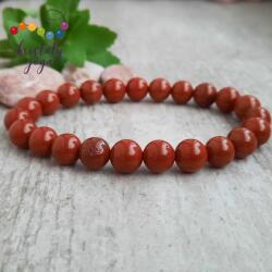 Kristály Jóga Shop Vörösjáspis 8 mm-es ásvány karkötő