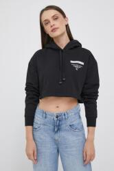 Calvin Klein felső fekete, női, nyomott mintás, kapucnis - fekete L - answear - 36 990 Ft