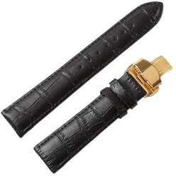 Ricardo Cortona curea din piele, negru V3 22 mm