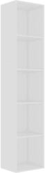 vidaXL Modern Fehér Könyvespolc - 5 Polc - 40x30x189 cm (800954)