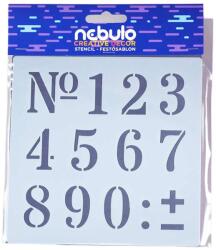 Nebulo Nebulo: Nagy számok sablon lap (MSL-NSZM-14,5x14,5)