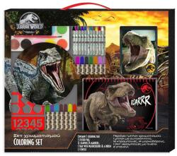 Bella Luna Toys Luna: Jurassic World színező szett sablonnal és matricával 54×47 cm (000570933)