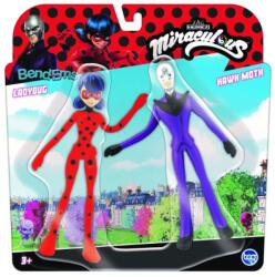 Mattel Bend-ems Miraculus figura szett 2 db-os, Ladybug vs. Hawk Moth (BEND55150) - jatekwebshop