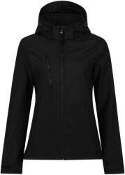 REGATTA Női Venturer 3 rétegű kapucnis soft shell kabát M fekete