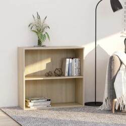 vidaXL sonoma tölgy színű szerelt fa könyvszekrény 80x30x76, 5 cm (801002)