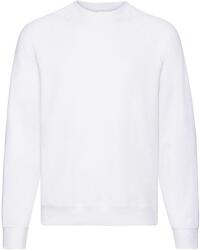 Fruit of the Loom Férfi klasszikus egyszínű Raglan pulóver 2XL fehér
