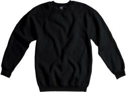 SG Lighting Férfi Raglan ujjú Crew Neck Sweatshirt 2XL fekete