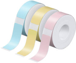 Nelko thermal label for label printer P21 (blue/yellow/pink, 12*40 mm） (Half 12*40Colour)