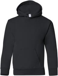 Gildan Nehéz keverék gyermek Unisex kapucnis pulóver felső / kapucnis pulóver L/XL fekete