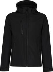 REGATTA Férfi Venturer 3 rétegű kapucnis Soft Shell kabát L fekete
