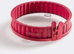 coox Силиконова форма за киш COOX със стъклена основа в червен цвят - Ø18 х h4 см (COOX 1613-301)