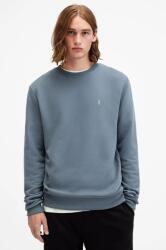 AllSaints pamut melegítőfelső RAVEN CREW férfi, sima, M037NB - kék S - answear - 30 990 Ft