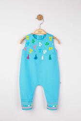 BabyJem Salopeta de vara pentru bebelusi ciucurasi, tongs baby (culoare: albastru, marime: 0-3 luni)