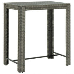 vidaXL szürke polyrattan kerti bárasztal 100 x 60, 5 x 110, 5 cm (BAL-45875)